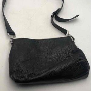 Michael Kors Womens Black Leather Adjustable Strap Zipper Crossbody Bag